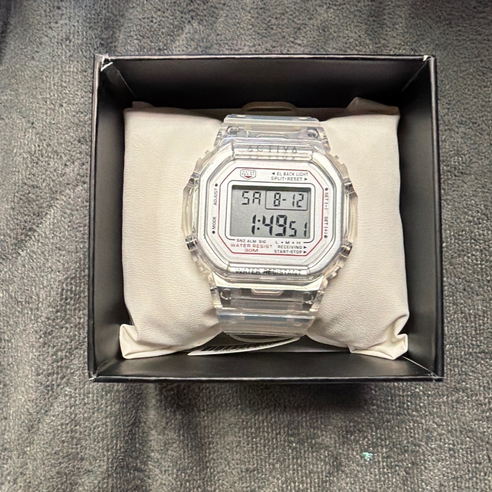 Activa Clear Transparent Digital Watch | Shock & Water Resistant